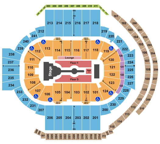 PeoplesBank Arena Cardi B Seating Chart