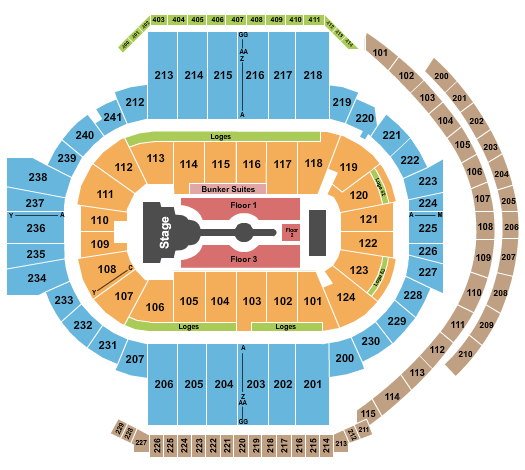 PeoplesBank Arena Cardi B Seating Chart